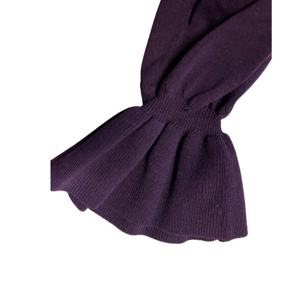 Women's BA&SH Light Knit Sweater, Size Small, Burgundy - Picture 6 of 8